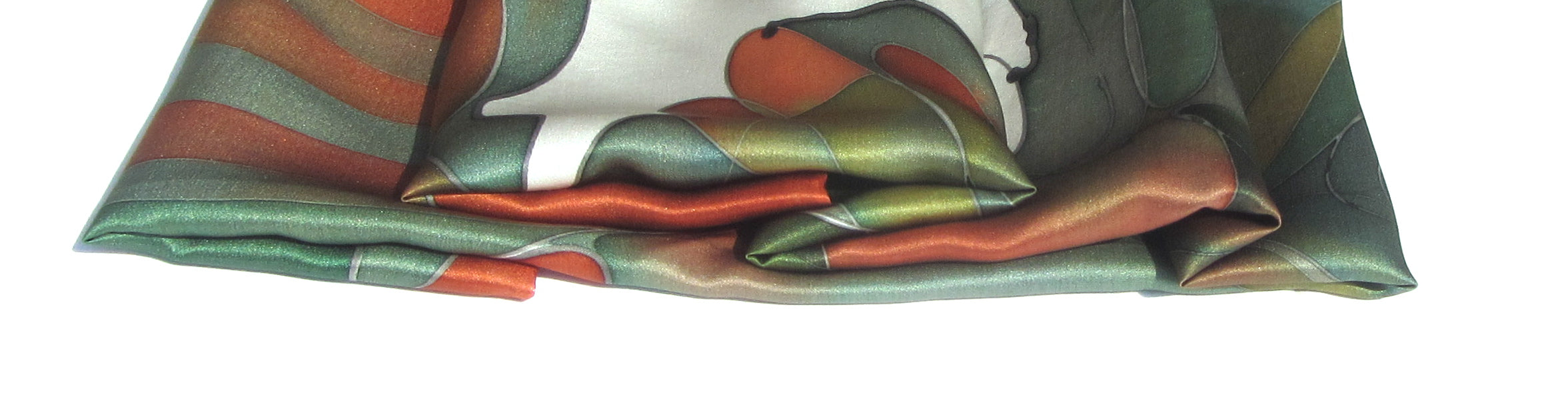 foulard con airone - 90x90 cm